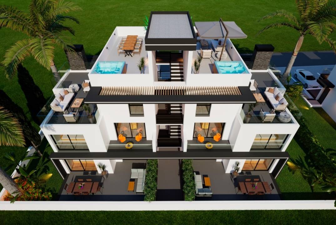 Apartments of different layouts - with a garden and perthouses in the new Yeni-Bogazichi complex, all infrastructure nearby!