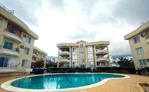 Spacious fully furnished 3+1 apartment with sea and mountain views in Girne, Alsancak, Kavankoy Site.