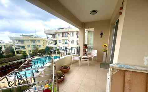 Spacious fully furnished 3+1 apartment with sea and mountain views in Girne, Alsancak, Kavankoy Site.