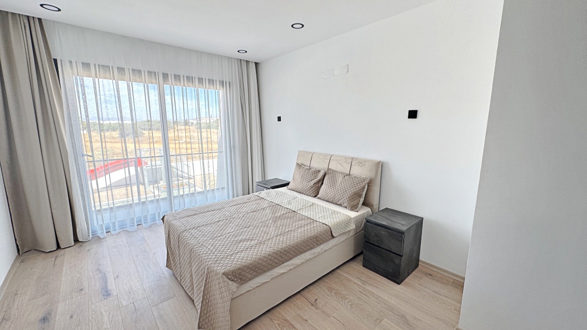 Corner 2+1 Loft Apartment with Private Roof Terrace at Garden Park, Iskele