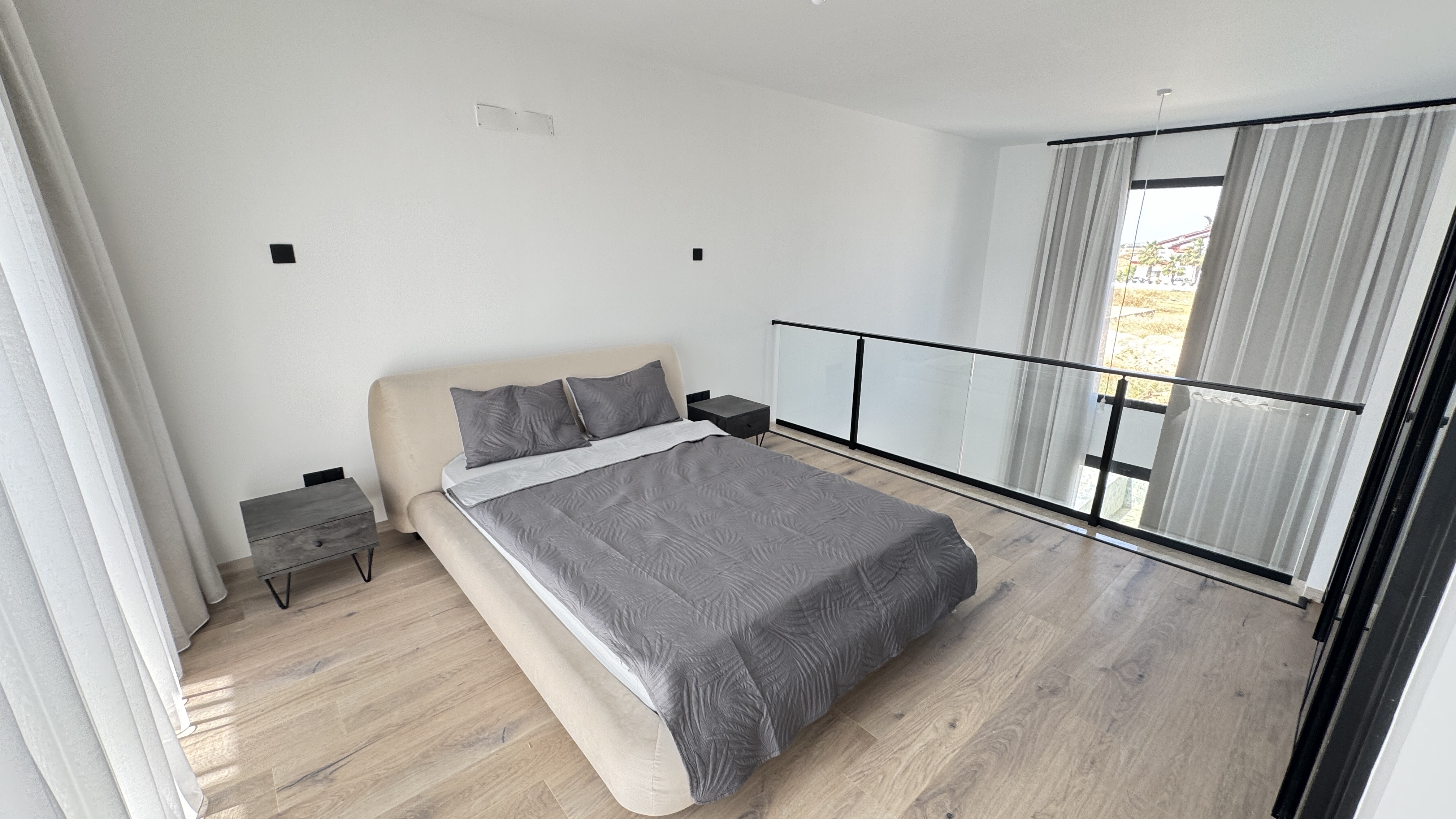 Corner 2+1 Loft Apartment with Private Roof Terrace at Garden Park, Iskele
