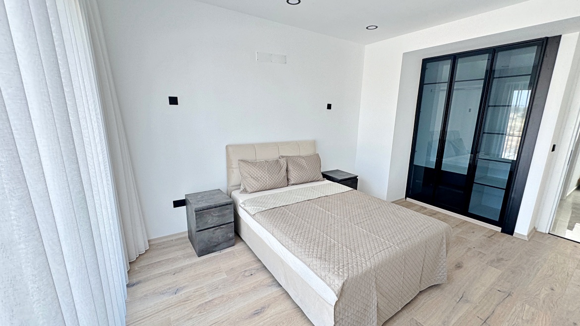 Corner 2+1 Loft Apartment with Private Roof Terrace at Garden Park, Iskele