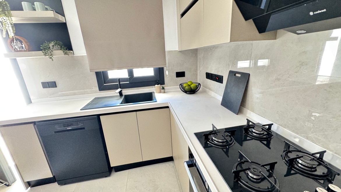 Corner 2+1 Loft Apartment with Private Roof Terrace at Garden Park, Iskele