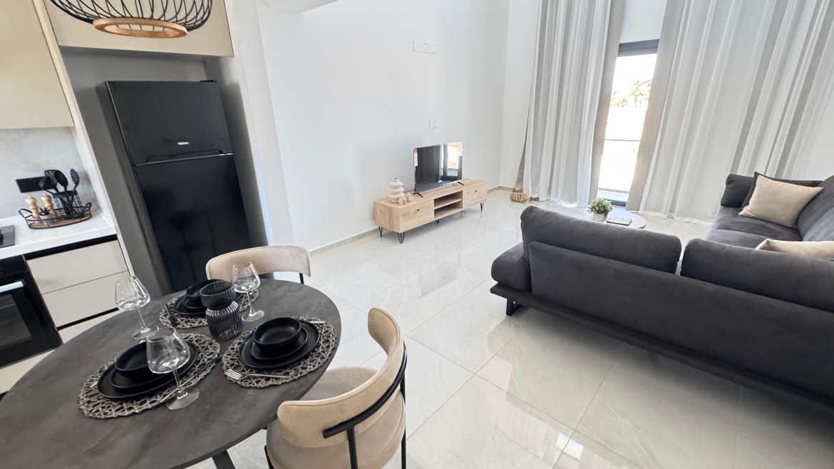Corner 2+1 Loft Apartment with Private Roof Terrace at Garden Park, Iskele