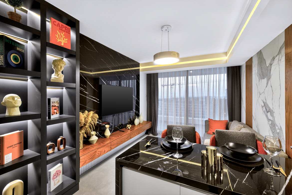 One bedroom apartment in luxurious five-star complex with a casino by the sea