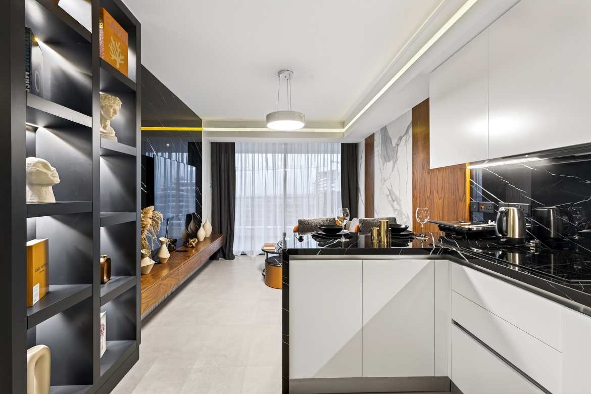 One bedroom apartment in luxurious five-star complex with a casino by the sea