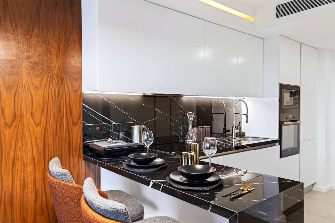 One bedroom apartment in luxurious five-star complex with a casino by the sea