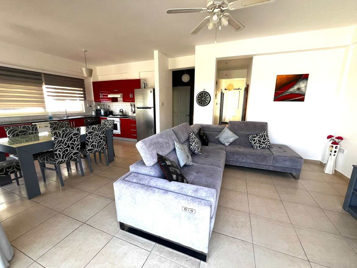 Spacious 3-Bedroom Apartment with a Large Terrace in Turtle Bay, Esentepe