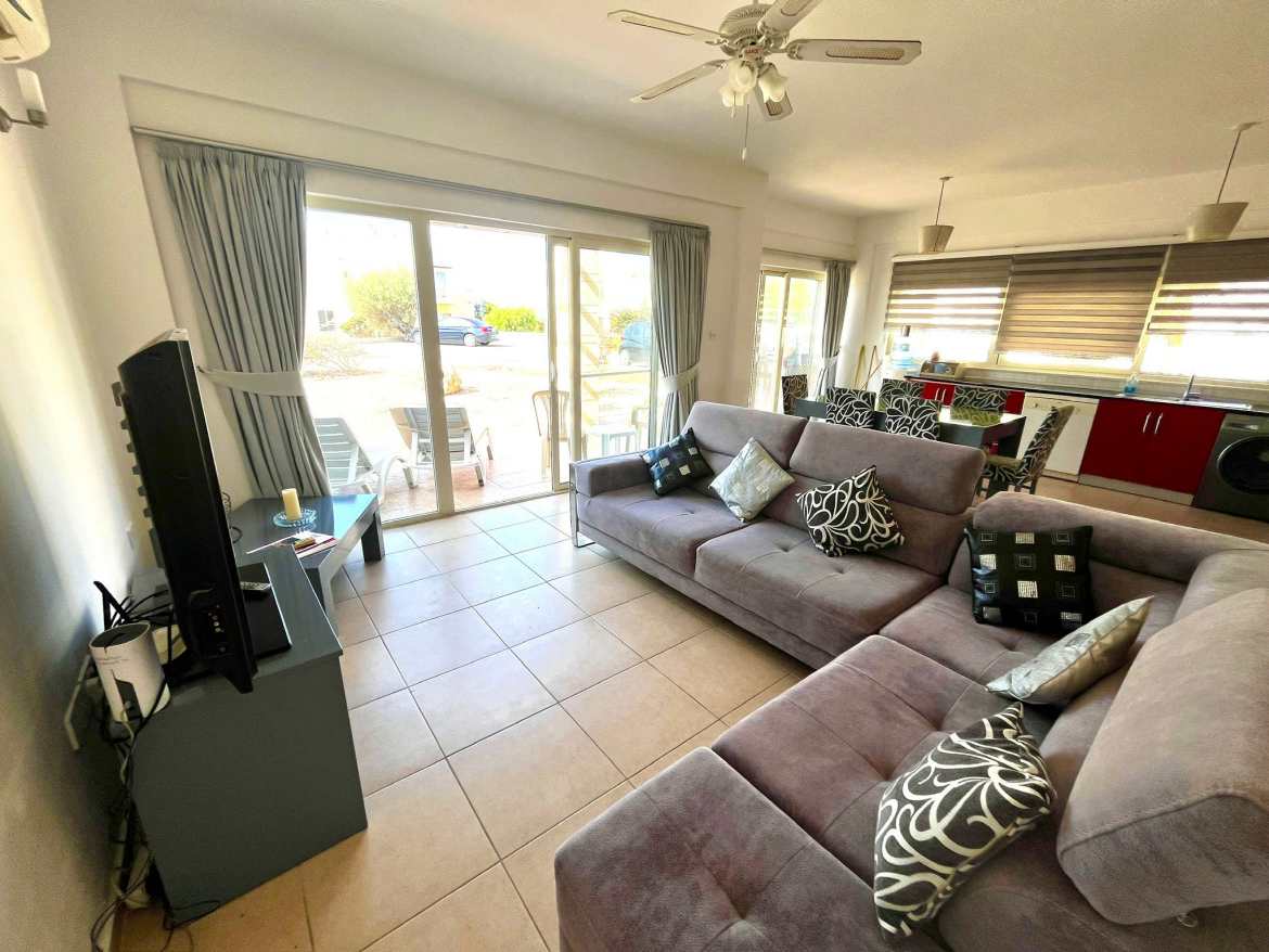 Spacious 3-Bedroom Apartment with a Large Terrace in Turtle Bay, Esentepe