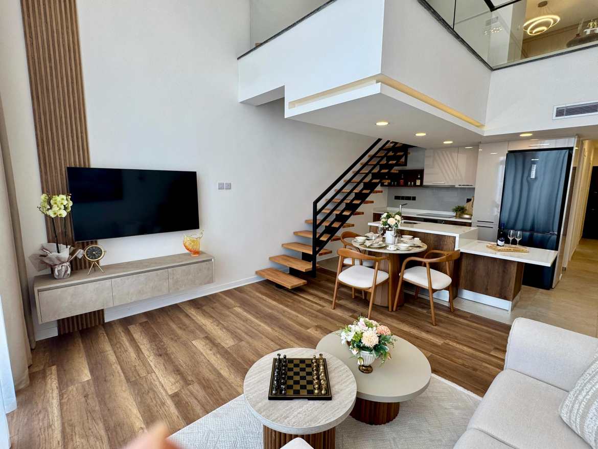  2+1 Loft Penthouses for Sale in Tatlısu, North Cyprus – Ready for Handover